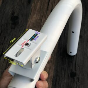 Extended Wall Mounted Pole Mounts Bracket - Image 3