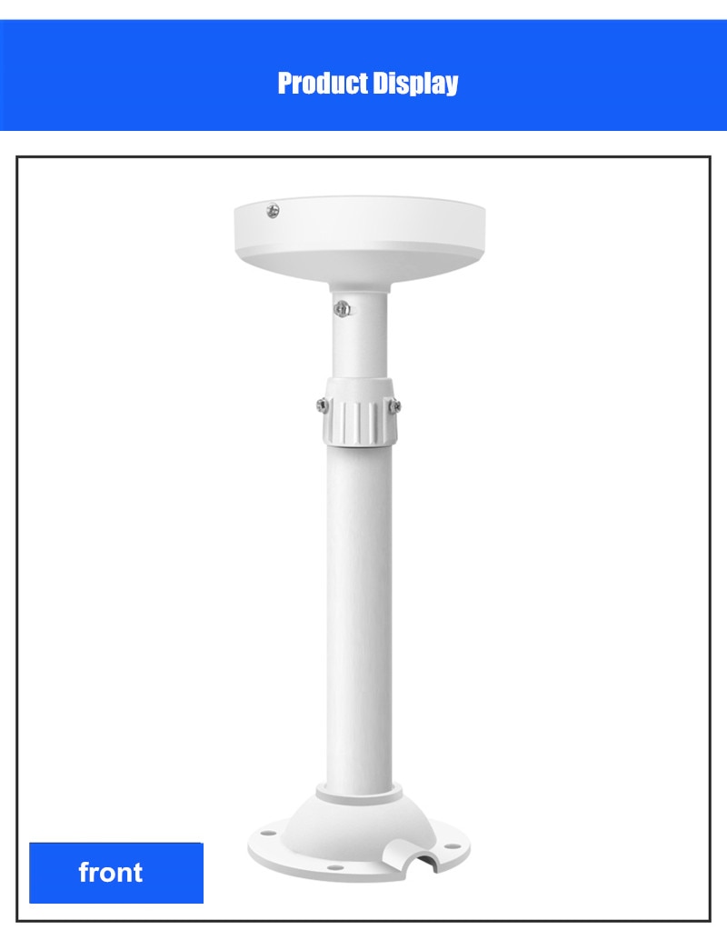 Surveillance CCTV Dome Camera Bracket Ceiling Mount Holder I-Type Aluminum Alloy Hemispherical Extension Rod Telescopic Support