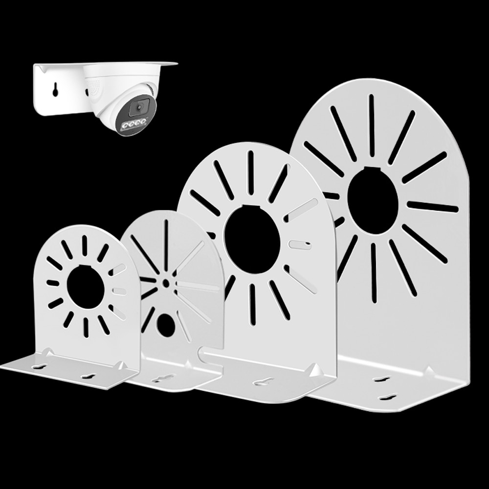 2.5'' 4.5'' 6.5'' CCTV Video Surveillance Dome Camera Mounting Bracket Right Angle Wall Ceiling Mount Holder for Hikvision Dahua 2.5'' 4.5'' 6.5'' CCTV Video Surveillance Dome Camera Mounting Bracket Right Angle Wall Ceiling Mount Holder for Hikvision Dahua