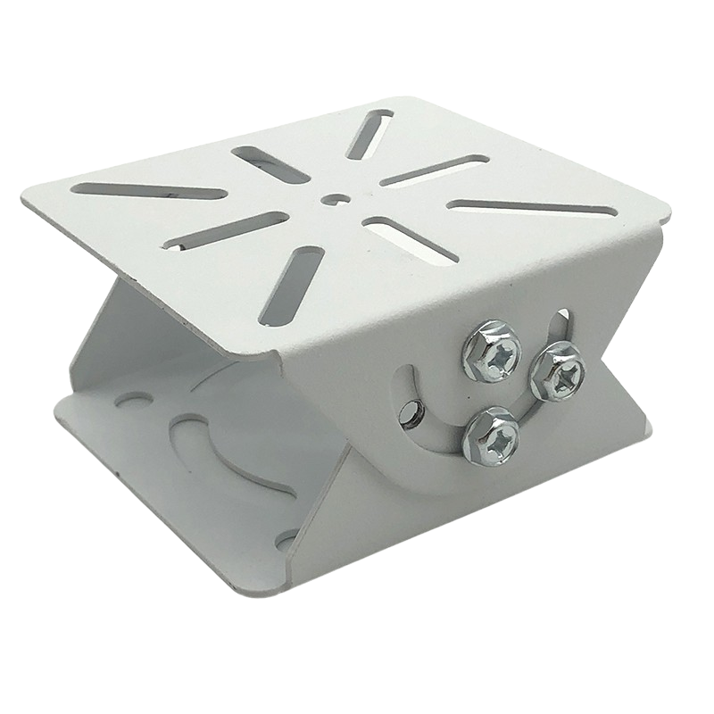 White Duckbill Head 2D Universal Joint Connector Security Surveillance Surveillance CCTV Camera Stand Mounting Bracket Holder