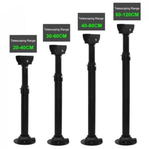 Black Universal Duckbill Telescopic Camera Ceiling Mount Bracket