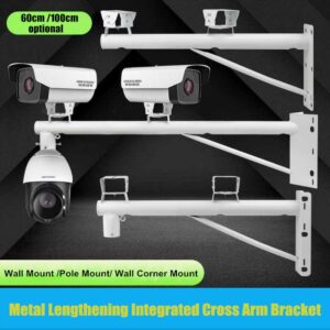 Metal Extended Cross Arm Wall and Pole Corner Mount Bracket