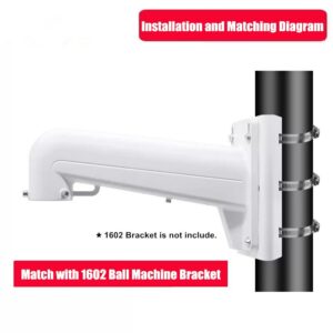 Surveillance Camera Hoop Bracket Pole Mounting Column Holder - Image 4