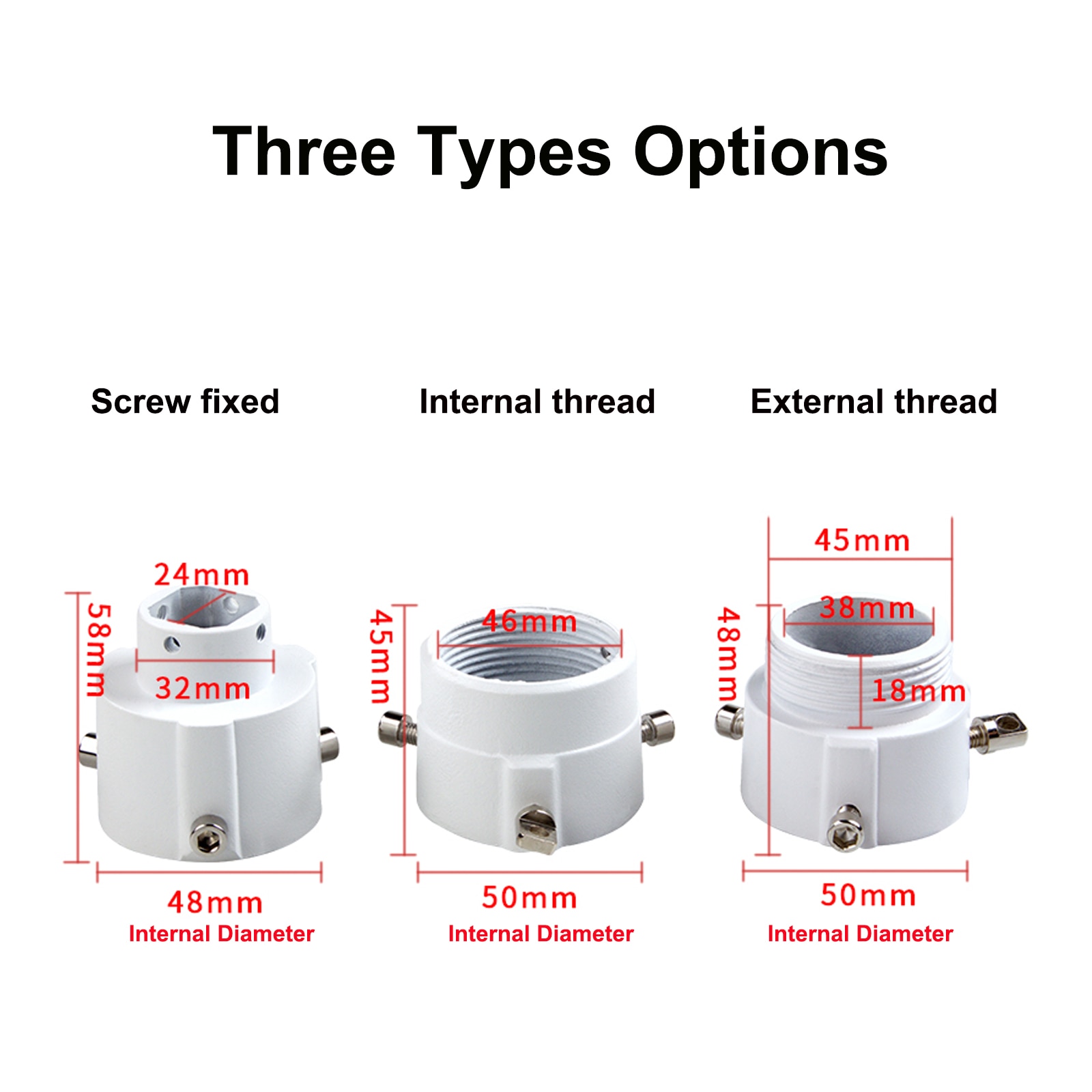 High Speed Dome Surveillance Camera Ceiling Mount Connector Monitoring Ball Machine Lifting Bracket Adapter for Hikvision Dahua