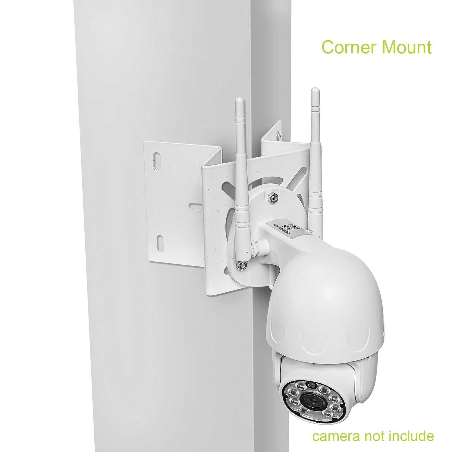 Medium Universal Right-Angle Wall Corner Mount Bracket Iron Plate Pole Mount Holder for Fix Camera Between Two Vertical Walls