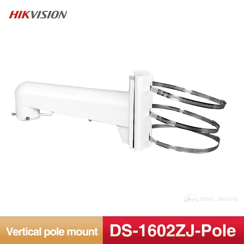 Hikvision DS-1602ZJ-Pole Vertical Pole Mount Suitable For Speed Dome Pendent Mounting Bracket CCTV Accessorie Aluminum Alloy etc