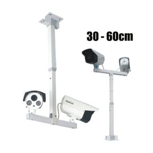 Adjustable Double Camera T-shaped Vertical Pole Ceiling Mount