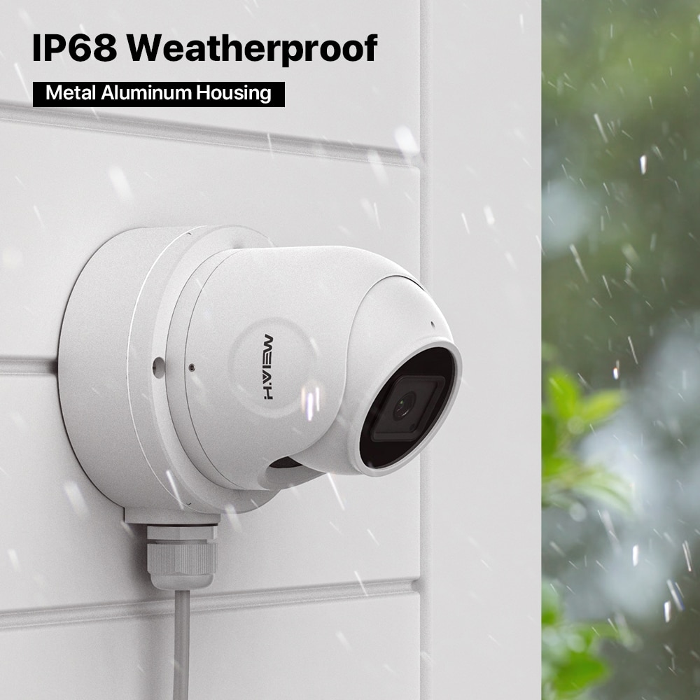 H.VIEW HV7205 Aluminum Bracket Junction Back Box for H.VIEW POE Bullet&Dome Cameras (1 Pack), Fits Ceiling/Wall Mounting